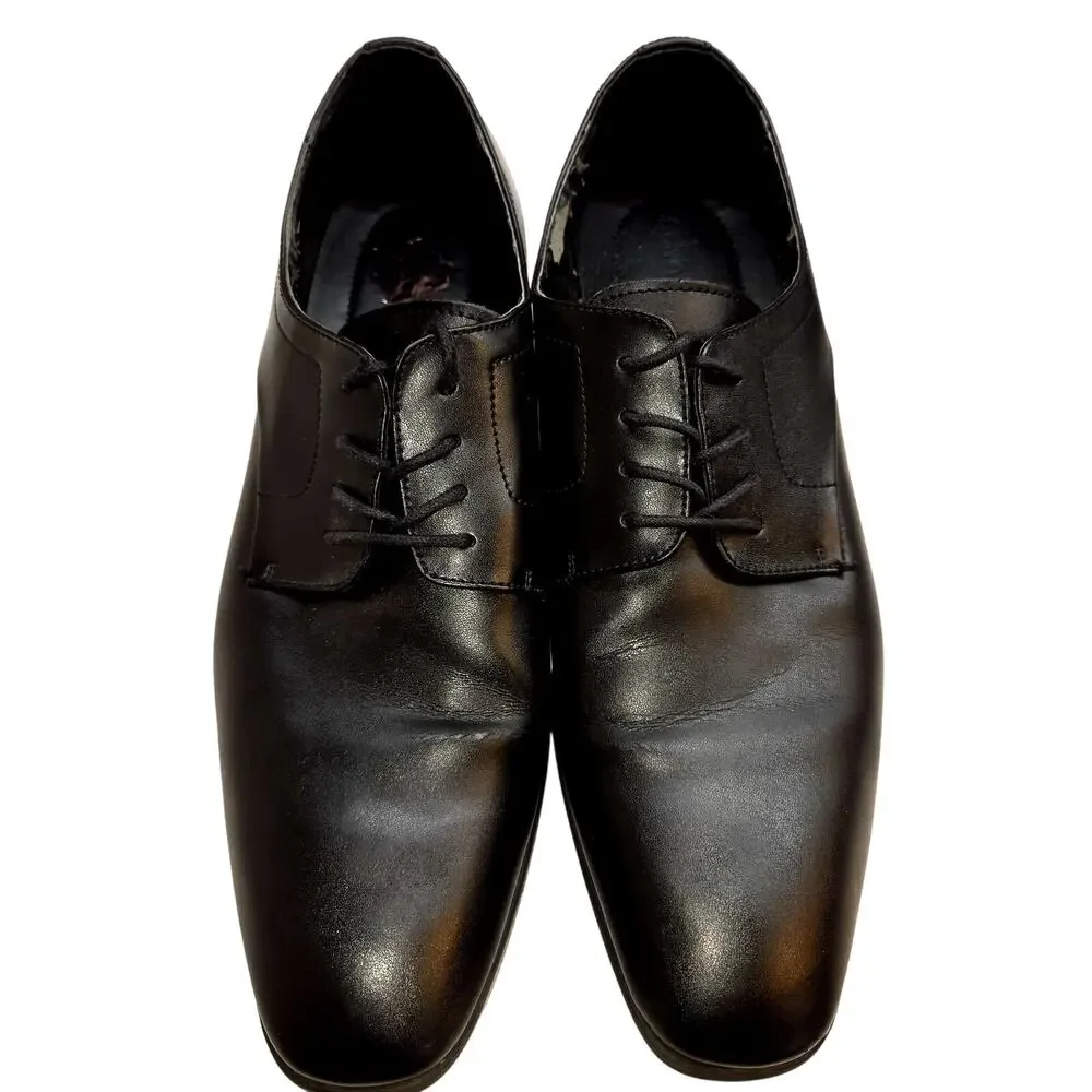 Calvin Klein 11 11M Black Lace Up Men's Dress Shoes Medium Width